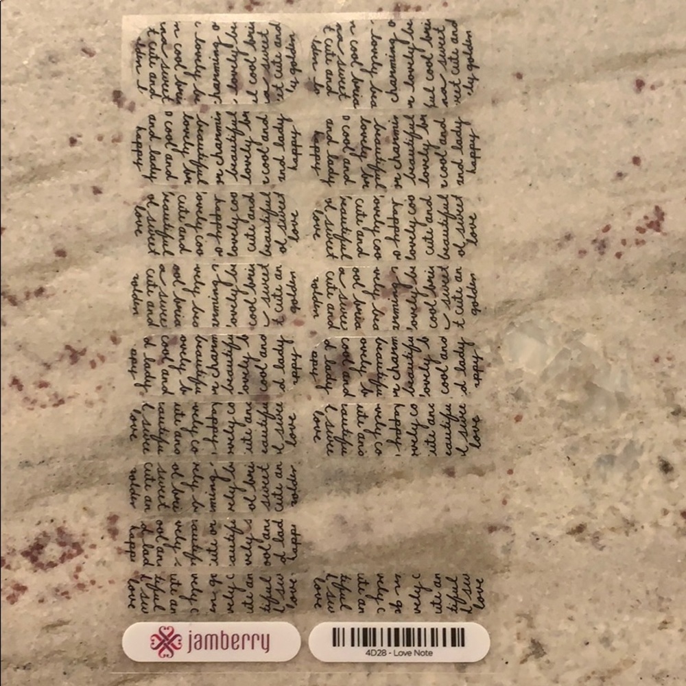 Jamberry Love Note